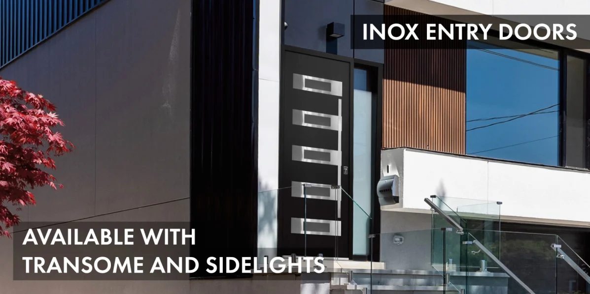 Inox entry doors